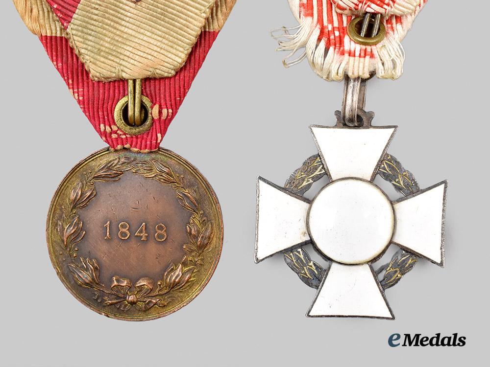 austria,_imperial._a_military_merit_cross,_i_i_i_class_and_commemorative1848_medal___m_n_c1419