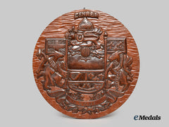 Canada, Commonwealth. A Coat-of-Arms Wall Plaque, c.1945