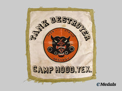 United States. A Camp Hood Tank Destroyers Pillow Cover