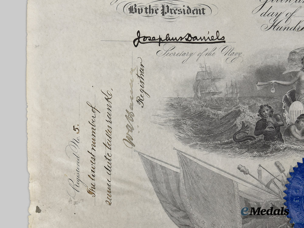 united_states._a_document_signed_by28th_u_s_president_woodrow_wilson_to_warner_w._bayley___m_n_c1569