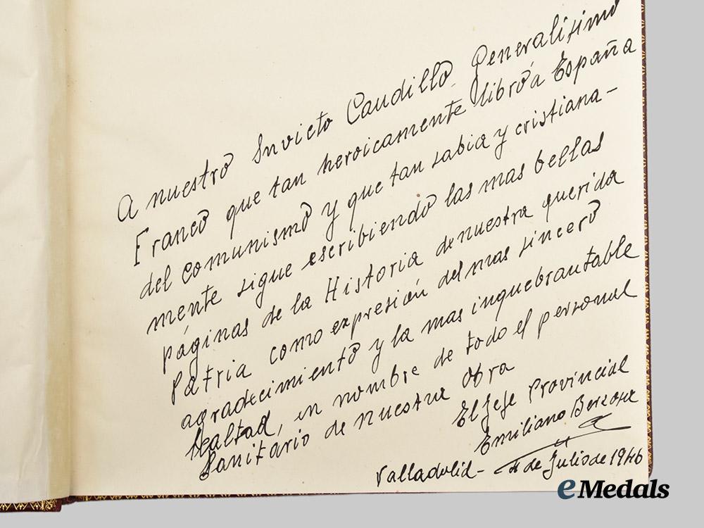 spain,_spanish_state._a1946_national_healthcare_plan_report,_with_presentation_case_and_emiliano_berzosa_dedication___m_n_c1624