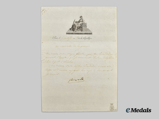 france,_empire._an_order_from_consul_napoleon_bonaparte_to_the_minister_of_war_to_rejoin_corps_in_châlons_after_the_retreat_from_egypt___m_n_c1677