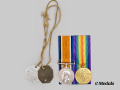 Canada, CEF. A First War Pair to Lance Corporal L. Clarke, 44th Infantry Battalion