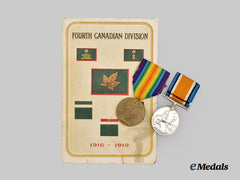 Canada, CEF. A First War Pair to Pte. W. Dickinson, 4th Machine Gun Battalion