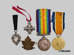 Canada, CEF. A First War Lot to Pte. A. Smith, 5th Infantry Battalion, KIA June 1917