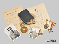 Spain, Spanish State. A Lot of Awards, Documents, & Photographs to a Blue Division Combatant