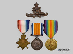 Canada, CEF. A First War Trio to Driver L.F. Carr, 5th Battalion, Died of Wounds, 1918