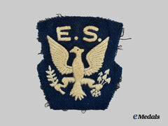 United Kingdom. A Rare Royal Air Force (RAF) Eagle Squadron Shoulder Patch, c. 1941