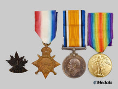 Canada, CEF. A First War Trio to Lieutenant Corporal James Smith, 4th ‘Central Ontario’ Battalion