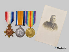 Canada CEF. A First War Trio to Pte. N. Bickford, 2nd Battalion, KIA June 1915