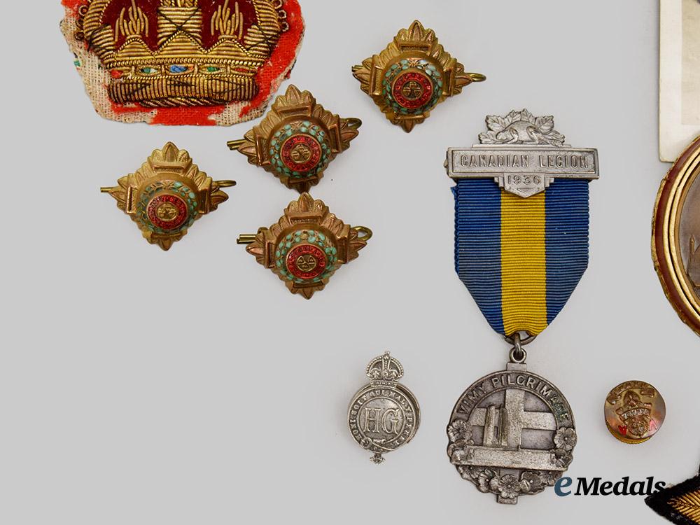 canada,_c_e_f._a_first_and_second_war_group_to_sergeant_o’_connell,_p_p_c_l_i,_wounded_at_ypres,1915___m_n_c1963