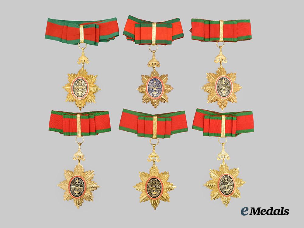 cambodia._a_lot_of_six_royal_order_of_cambodia,_commanders___m_n_c1965