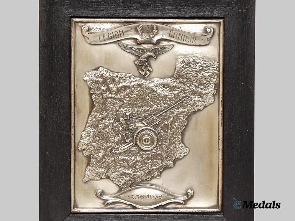 germany,_wehrmacht._a_condor_legion_flak_abteilung_f/88_commemorative_plaque___m_n_c2070