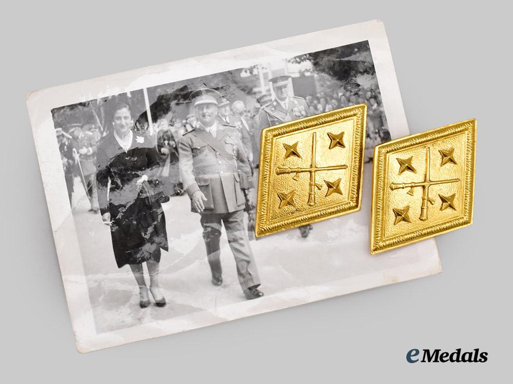 spain,_spanish_state._a_personal_pair_of_captain_general_lapel_rank_badges_belonging_to_francisco_franco,_c.1960___m_n_c2190