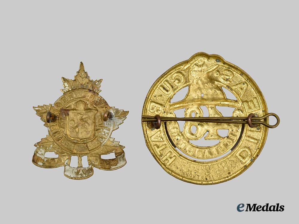 canada,_commonwealth._a_kent_regiment_and48th_highlanders_cap_badge___m_n_c2195
