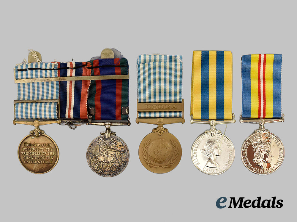 canada._lot_of_six_second_war_and_korea_war_medals_and_two_lapel_pins___m_n_c2309