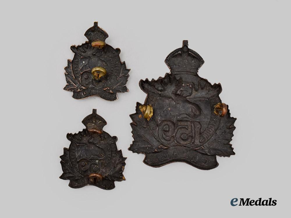 canada,_c_e_f._a_set_of159th_infantry_battalion(1st_algonquin)_cap_and_collar_badges___m_n_c2326