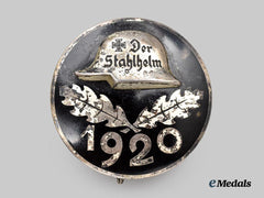 Germany, Der Stahlhelm. A Rare 1920 Commemorative Service Badge, Large Version, by Der Stahlhof
