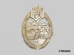 Germany, Wehrmacht. A Mint Panzer Assault Badge, Silver Grade, by Otto Schickle