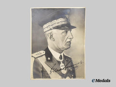 Italy, Fascist State. A Signed Portrait of Victor Emmanuel III, 1939