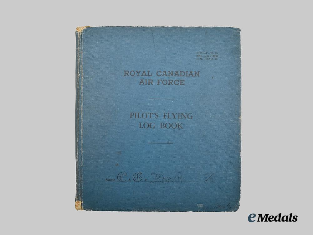canada,_commonwealth._an_air_force_cross&_logbook_group_to_squadron_leader_charles_g._harville,_royal_canadian_air_force___m_n_c2530