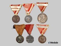 Austria, Empire. A Lot of Six Bravery Medals