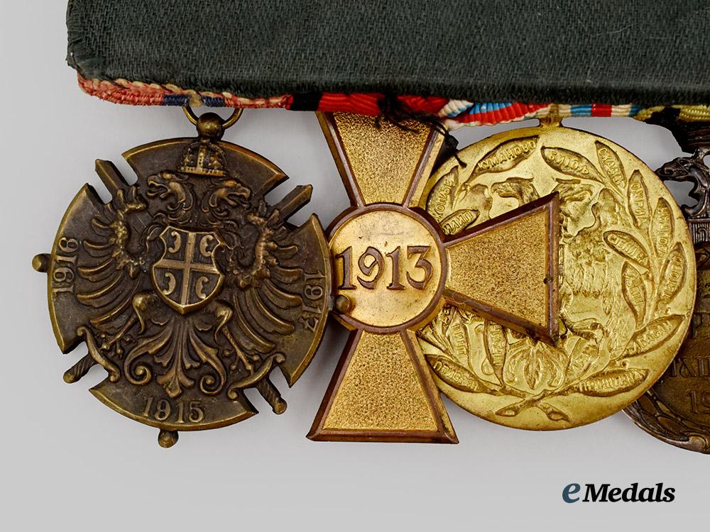 serbia,_kingdom._a_serbian_medal_bar_of_nine_decorations___m_n_c2748