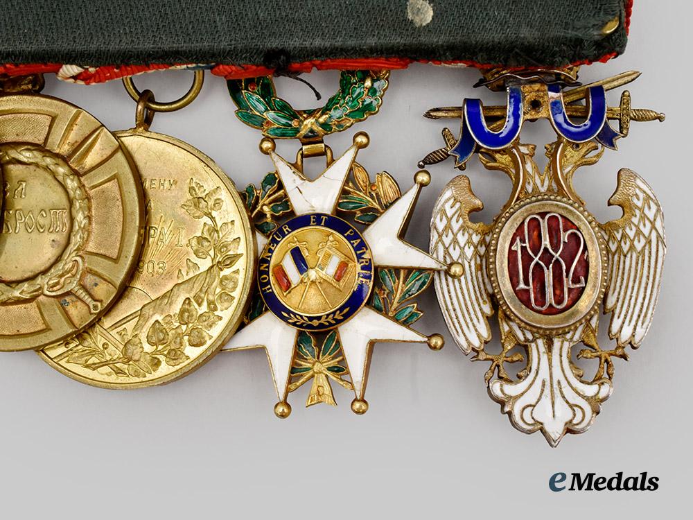 serbia,_kingdom._a_serbian_medal_bar_of_nine_decorations___m_n_c2750