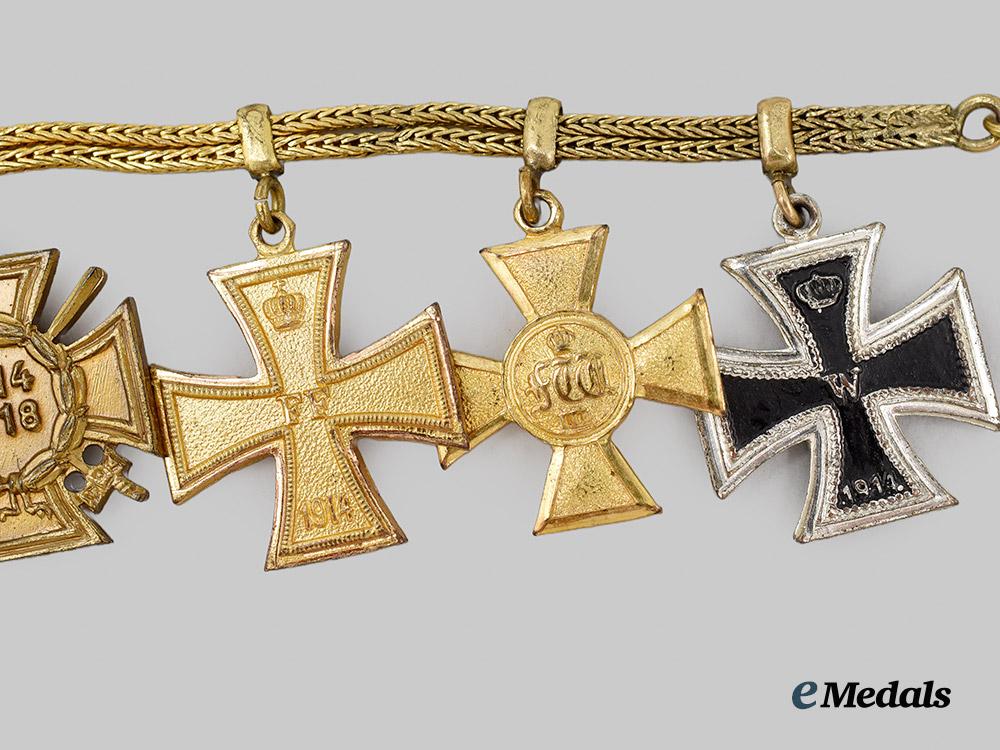 germany,_imperial._a_miniature_medal_chain_for_an_officer_and_first_world_war_combatant___m_n_c2781