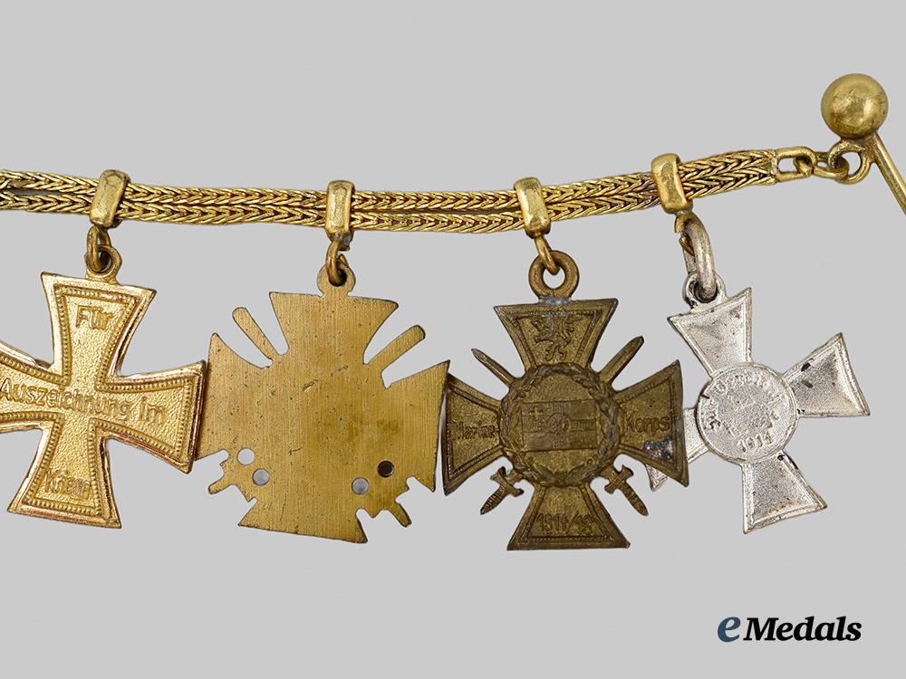 germany,_imperial._a_miniature_medal_chain_for_an_officer_and_first_world_war_combatant___m_n_c2785