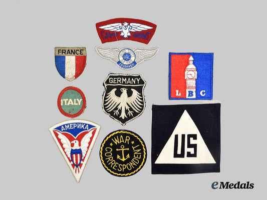 united_states._a_lot_of_ten_second_war_embroidered_patches___m_n_c2805