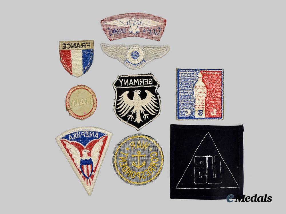 united_states._a_lot_of_ten_second_war_embroidered_patches___m_n_c2806