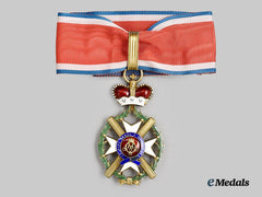 Serbia, Kingdom. An Order of the Cross of Takovo, III Class Commander, Civil Division,
