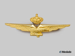 Italy, Fascist State. A Second War Royal Italian Air Force Pilot Badge, c.1941