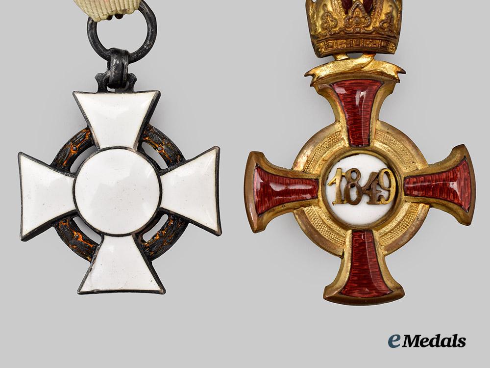 austria,_imperial._a_military_merit_cross,_i_i_i_class_and_merit_cross1849,_i_class_with_crown___m_n_c3288