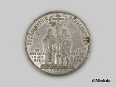 Russia, Imperial. A Table Medal In Memory of the 1000th Anniversary of the Blessed Death of St. Methodius, 1885.