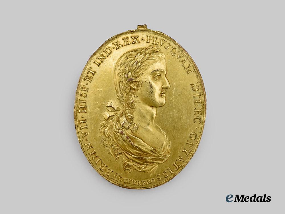 mexico._a_rare_mexico_city_university_proclamation_medal,_c.1808___m_n_c3396
