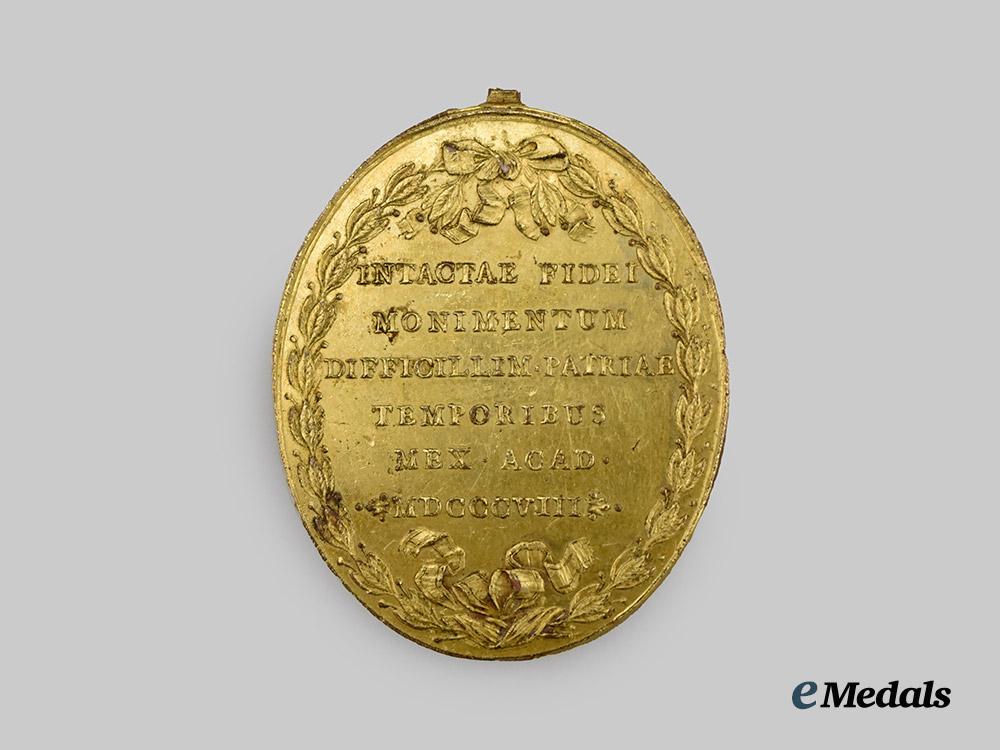 mexico._a_rare_mexico_city_university_proclamation_medal,_c.1808___m_n_c3397