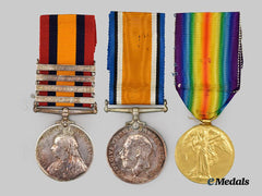 United Kingdom. A Queen’s South Africa Medal and First War Pair to Lieutenant Colonel Dyer