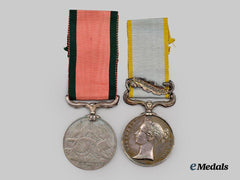 United Kingdom. A Crimea Medal Pair to Pte G. Dyer, 6th Dragoon Guards
