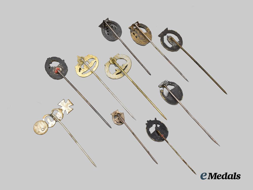 germany,_kriegsmarine._a_mixed_lot_of_stick_pin_miniature_badges___m_n_c3556