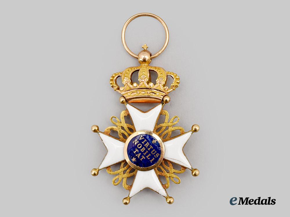 netherlands,_kingdom._an_order_of_the_dutch_lion,_reduced_size_knight,_in_gold,_c.1870___m_n_c3610