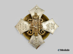 Russia, Imperial. A 72nd Tula Infantry Regiment 100th Anniversary Badge