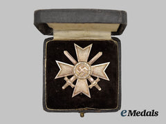 Germany, Wehrmacht. A War Merit Cross I Class, with Swords and Case, by Deschler & Sohn