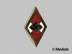 Germany, HJ. A Golden Honour Badge, by Franz Otto