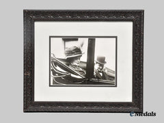 United Kingdom. A Signed Photograph of Former Prime Minister Winston Churchill and Wife Clementine Churchill