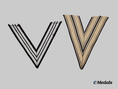 Germany, Third Reich. A Pair of Chevrons for Luftwaffe and SS Service