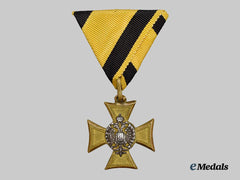 Austria, Imperial. A Military Long Service Decoration, III Class for Officers, with Mother of Pearl Reverse