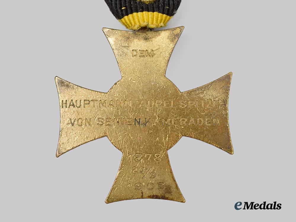 austria,_imperial._a_military_long_service_decoration,_i_i_i_class_for_officers_to_hauptmann_aurel_spitzka,_c.1900___m_n_c4147