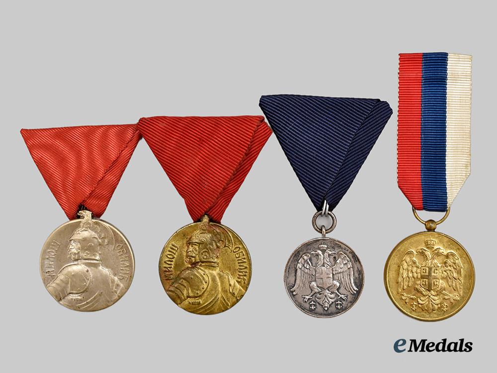 serbia,_kingdom._a_four-_piece_medal_and_decoration_group___m_n_c4172